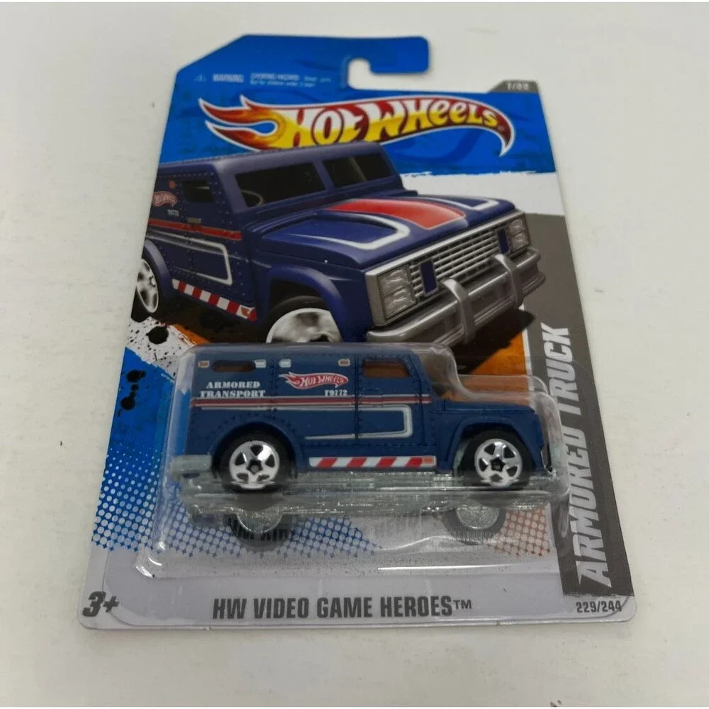 2011 Hot Wheels Armored Truck HW Video Game Heroes Die Cast #229/244